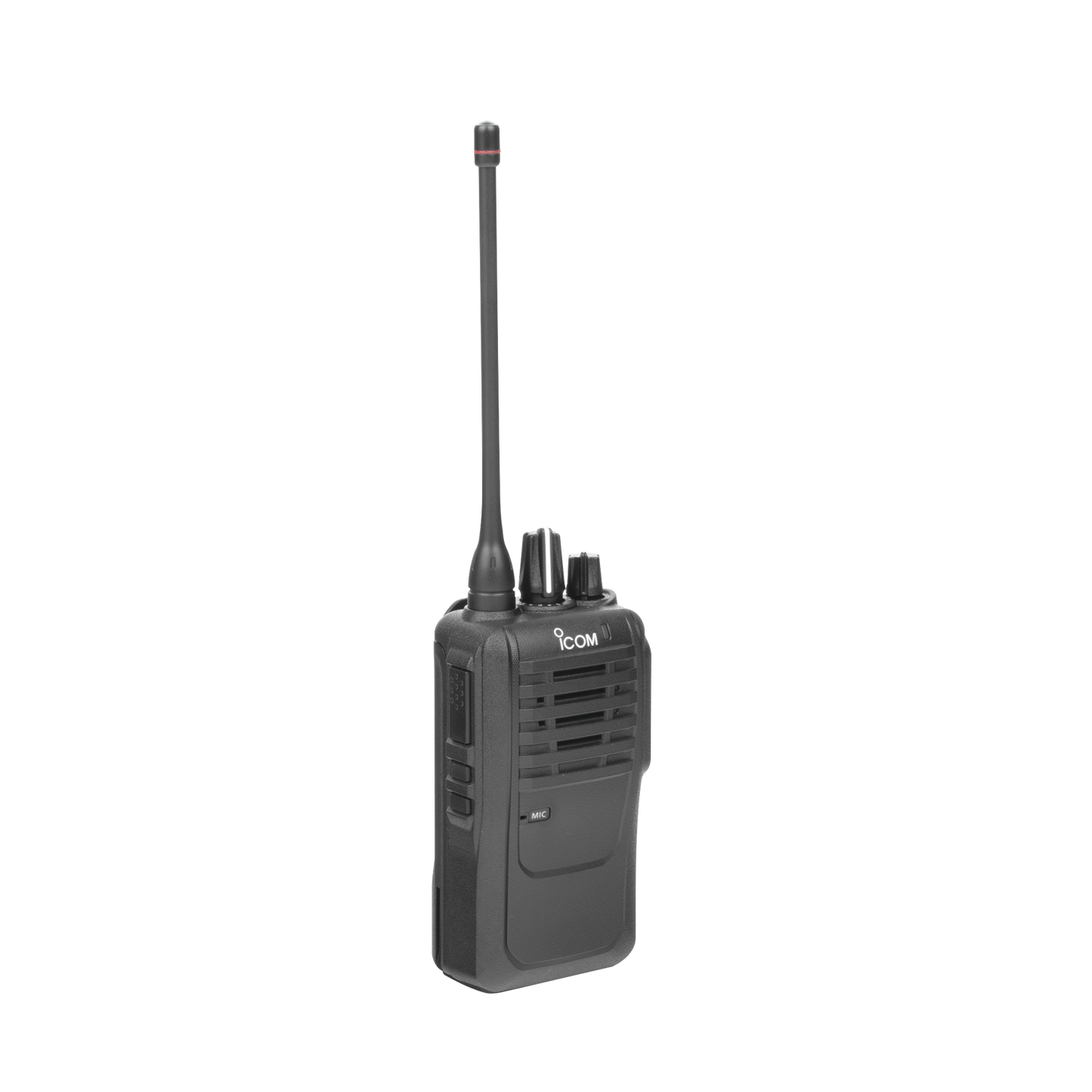 Radio ICOM Portátil IC-F4003 UHF / Batería 2250 mAh extrema duración  / 400-470 MHz / 5W De Potencia / Bocina de 1500mW Mas Potente/ , 16 canales. Incluye: batería, cargador, antena, tapa de accesorios y clip.