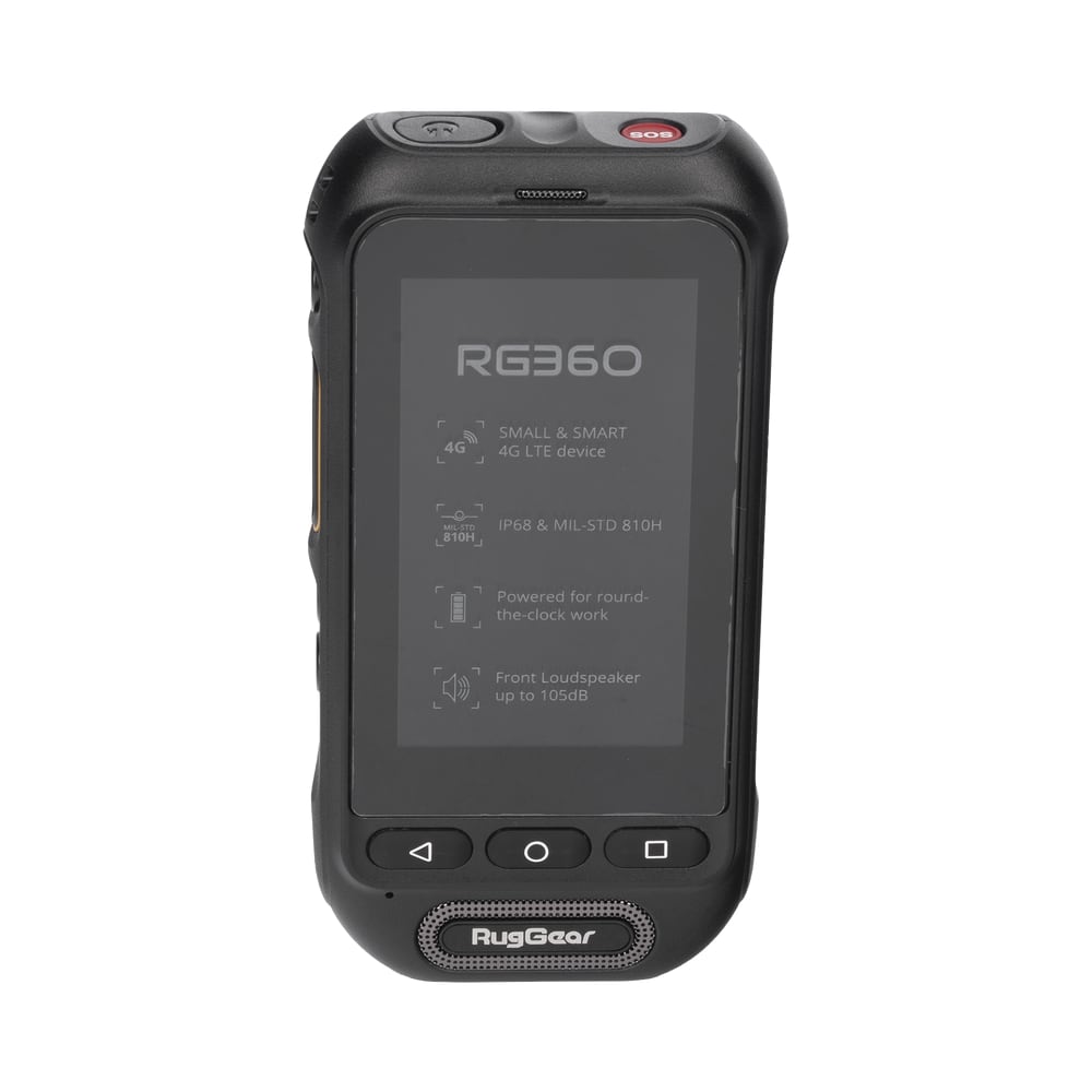 Radio POC RugGear RG360 plataforma NXRadio de 1 año incluida