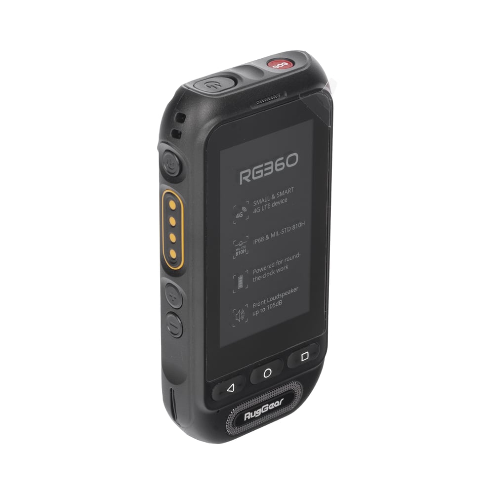 Radio POC RugGear RG360 plataforma NXRadio de 1 año incluida