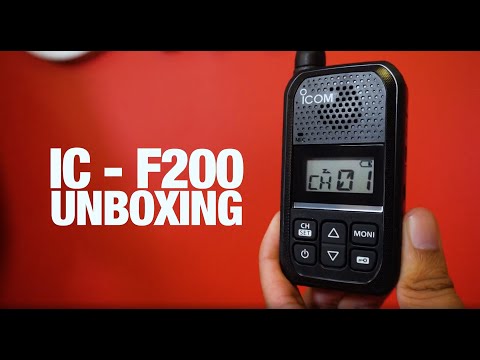 Radio Portátil Analógico Icom IC-F200, 2W, 16 Canales, 450-470 MHZ