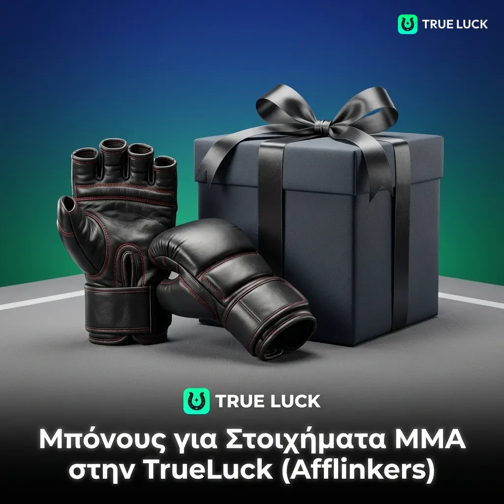MMA betting advantages on TrueLuck platform showing UFC coverage, live betting, competitive odds, and mobile features