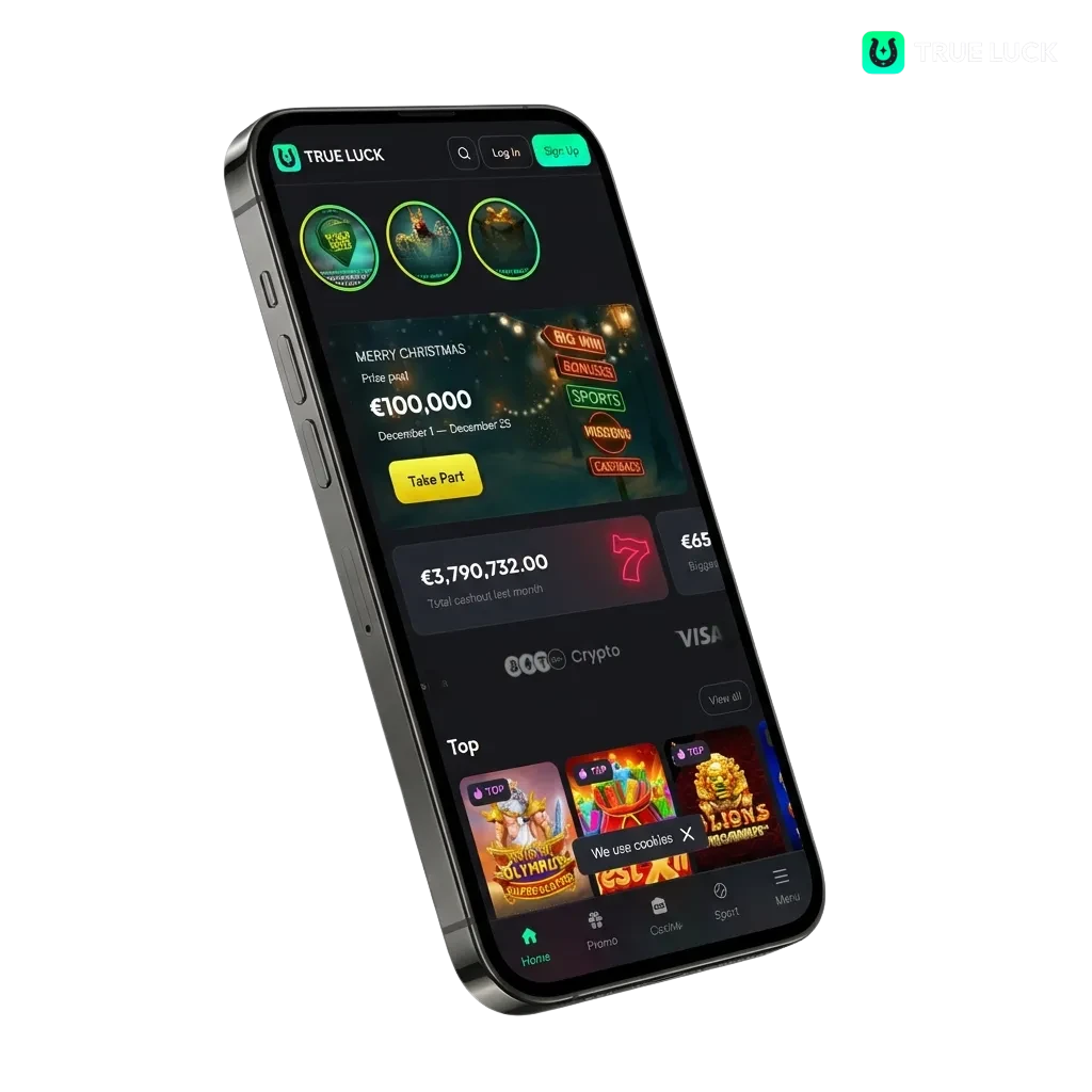 Application TrueLuck iOS pour casino et paris sportifs en France avec bonus de bienvenue généreux