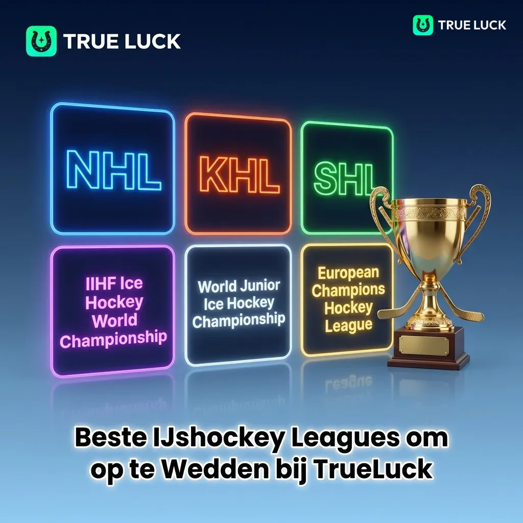 International ice hockey leagues including NHL, KHL, SHL, and other top competitions for betting at TrueLuck
