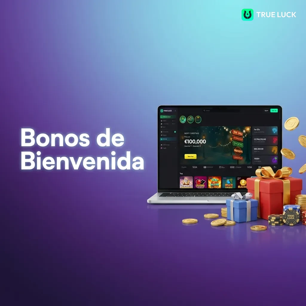 Tabla comparativa de bonos de bienvenida de TrueLuck para tragamonedas, casino en vivo y apuestas deportivas