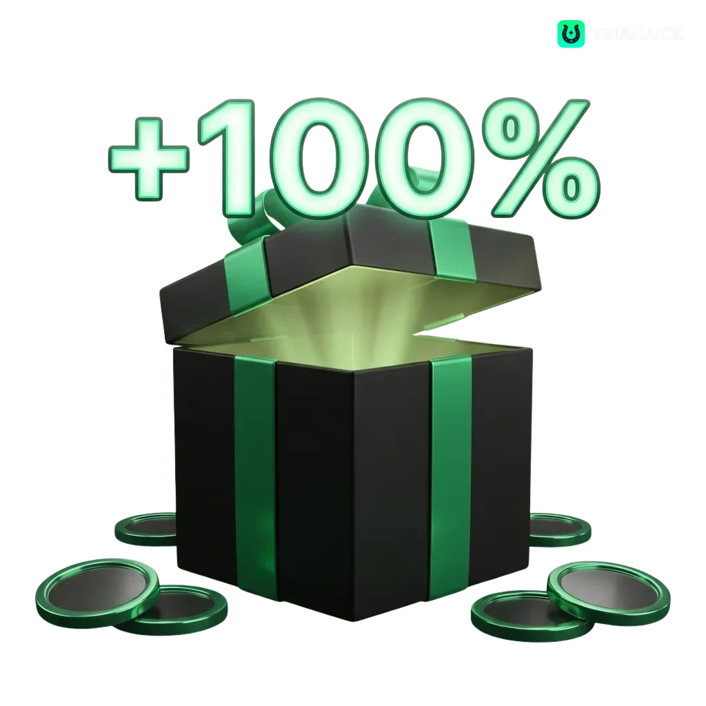 TrueLuck casino welcome bonus packages showing deposit matches and free spins for new French players