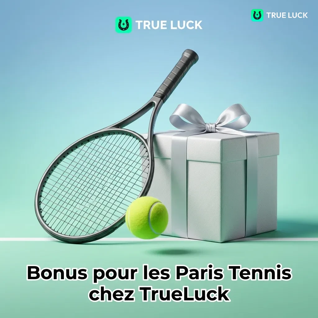 TrueLuck tennis betting bonus: 100% welcome offer up to €300 with 5x wagering requirement at 1.50 minimum odds