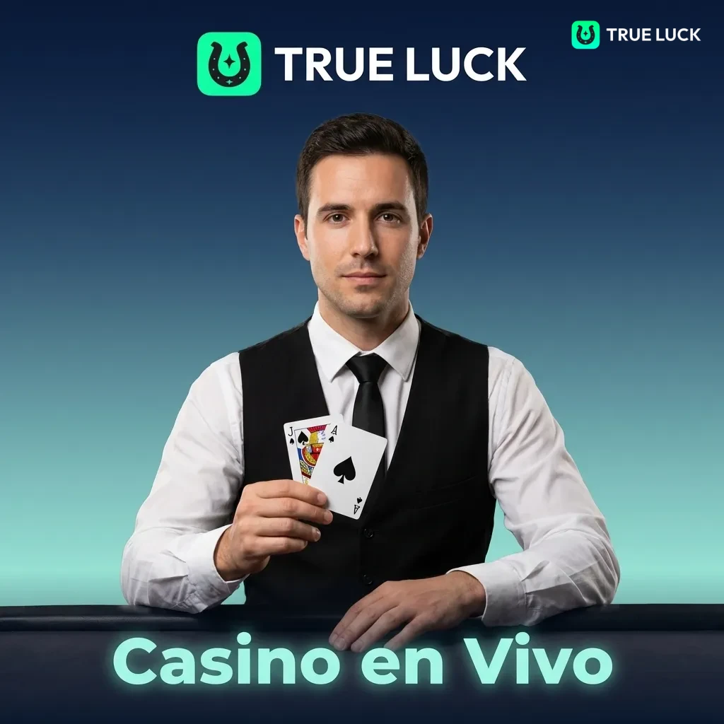 Live casino tables with professional dealers streaming in real-time from TrueLuck studios