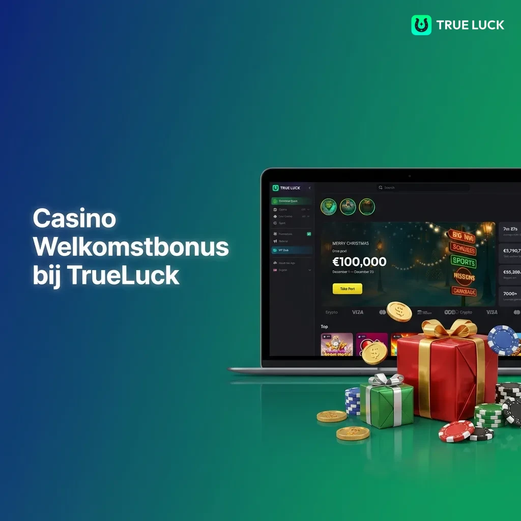 TrueLuck Casino welkomstbonus: 250% tot €4.000 + 175 gratis spins voor Nederlandse spelers