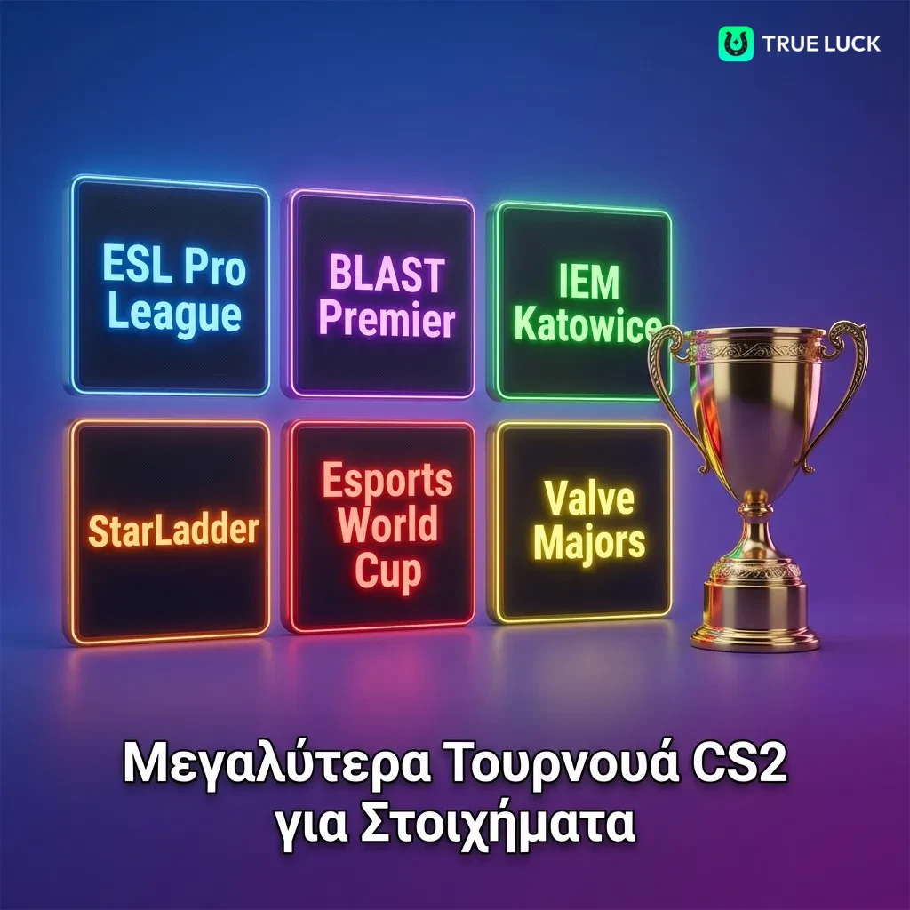 Major CS2 esports tournaments including ESL Pro League, BLAST Premier, IEM Katowice, and Valve Majors for betting