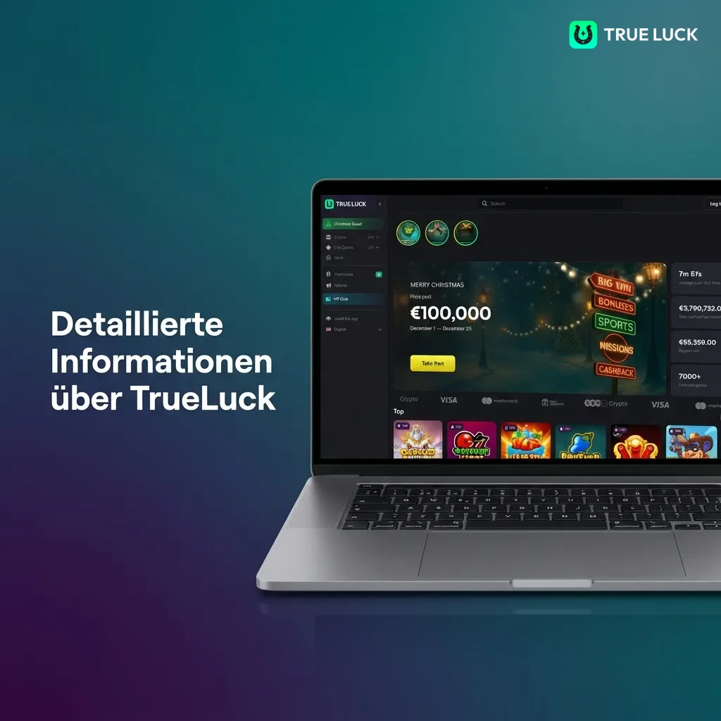 TrueLuck platform offering secure sports betting and casino gaming with SSL encryption and mobile app access