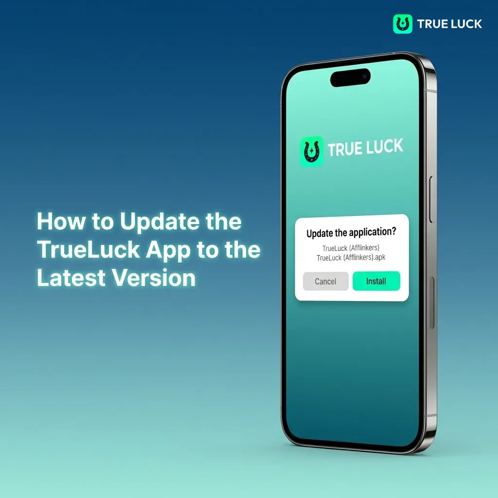 TrueLuck app automatically updating in a browser window, showing seamless version refresh without manual intervention