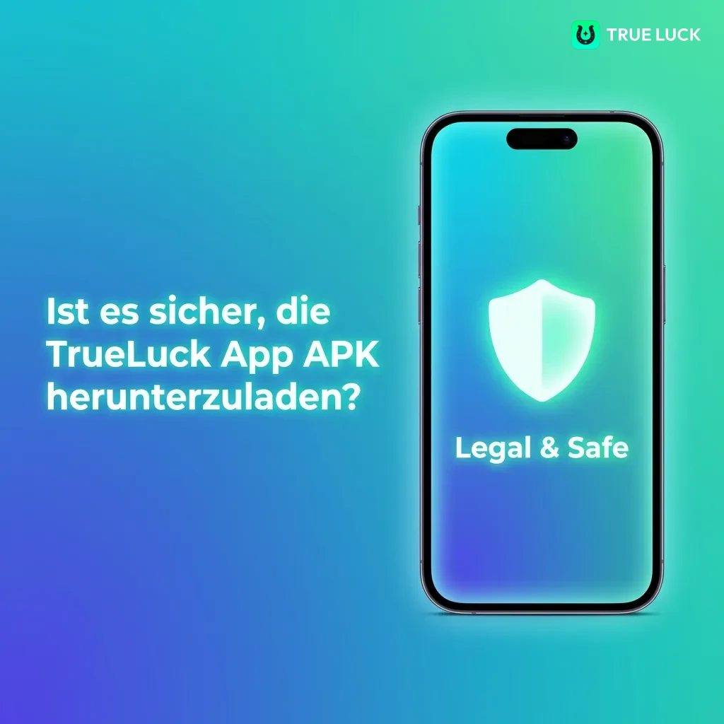TrueLuck App logo showing secure licensed gambling platform with SSL encryption and safe payment processing