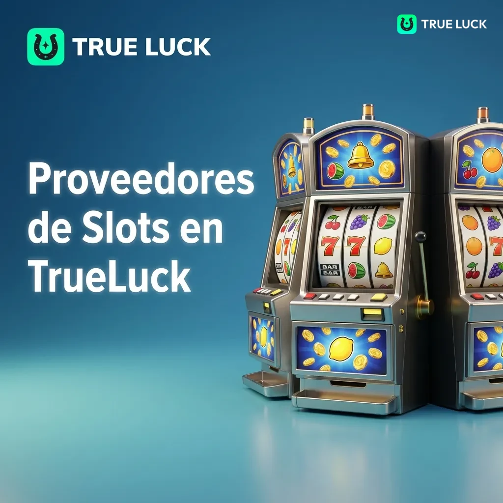 TrueLuck casino slot game providers including Pragmatic Play, NetEnt, and Microgaming logos displayed together