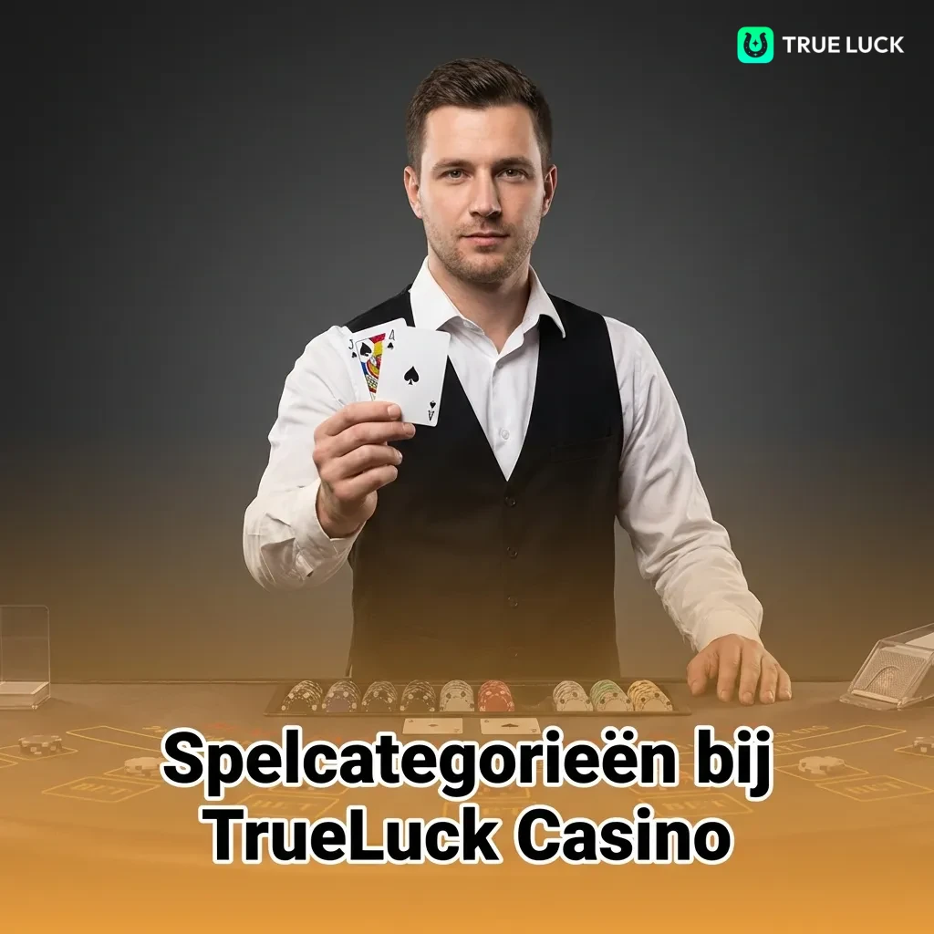 TrueLuck Casino offers 3,000+ games across slots, crash games, table games, cards, jackpots, and virtual sports categories.