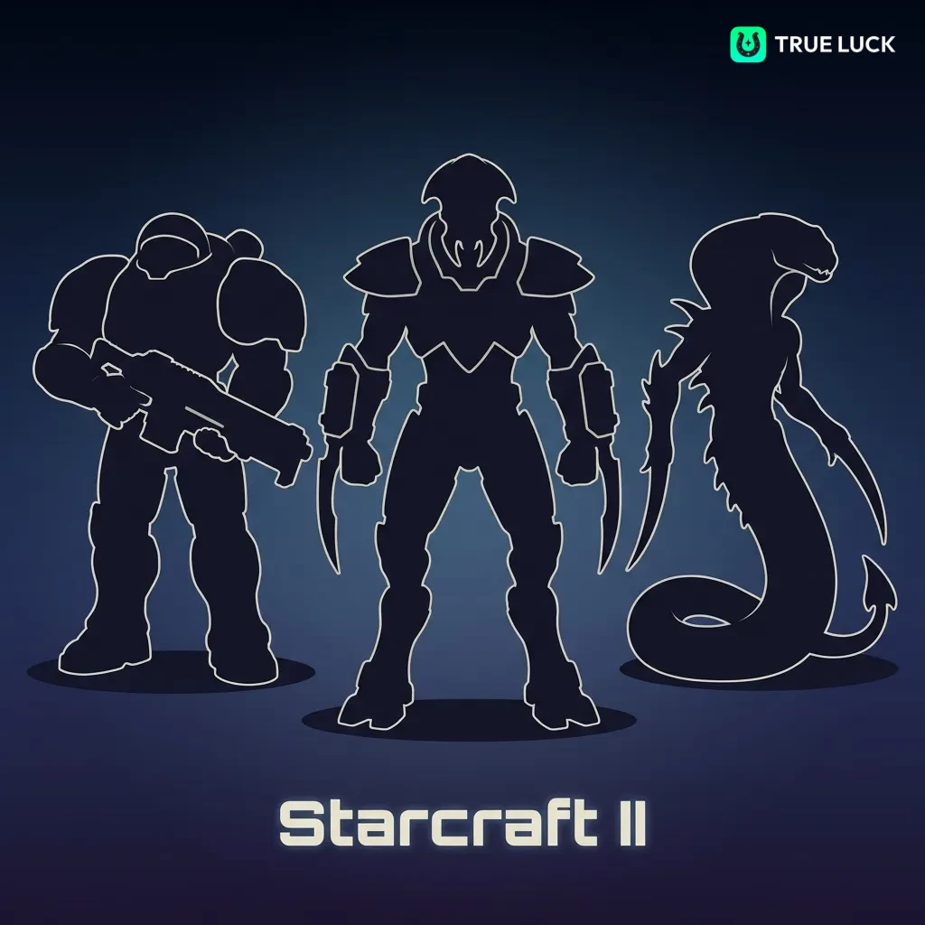 Starcraft II competitive gaming tournament with professional players engaged in strategic real-time strategy gameplay