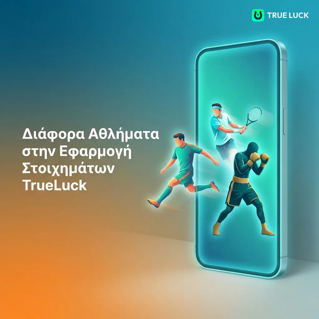 TrueLuck mobile website displayed on smartphone showing betting, casino games, and account management features