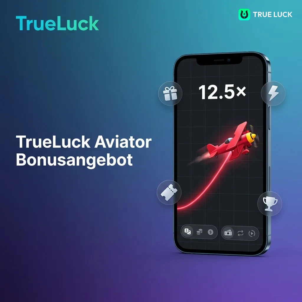 TrueLuck Aviator welcome bonus offering 250% up to €4,000 for slots with €10 minimum deposit and automatic credit