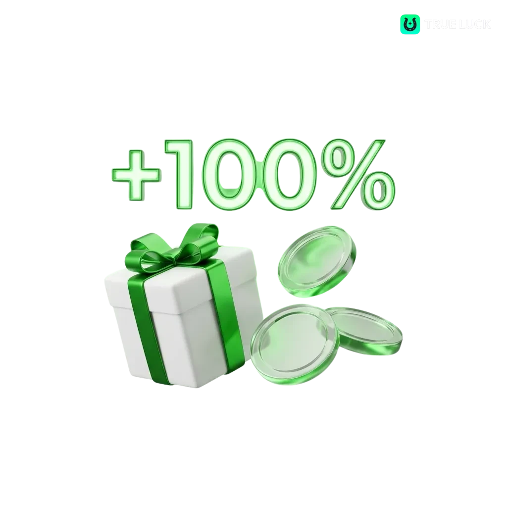 TrueLuck online casino platform showing welcome bonuses for slots, live games, and sports betting in Netherlands