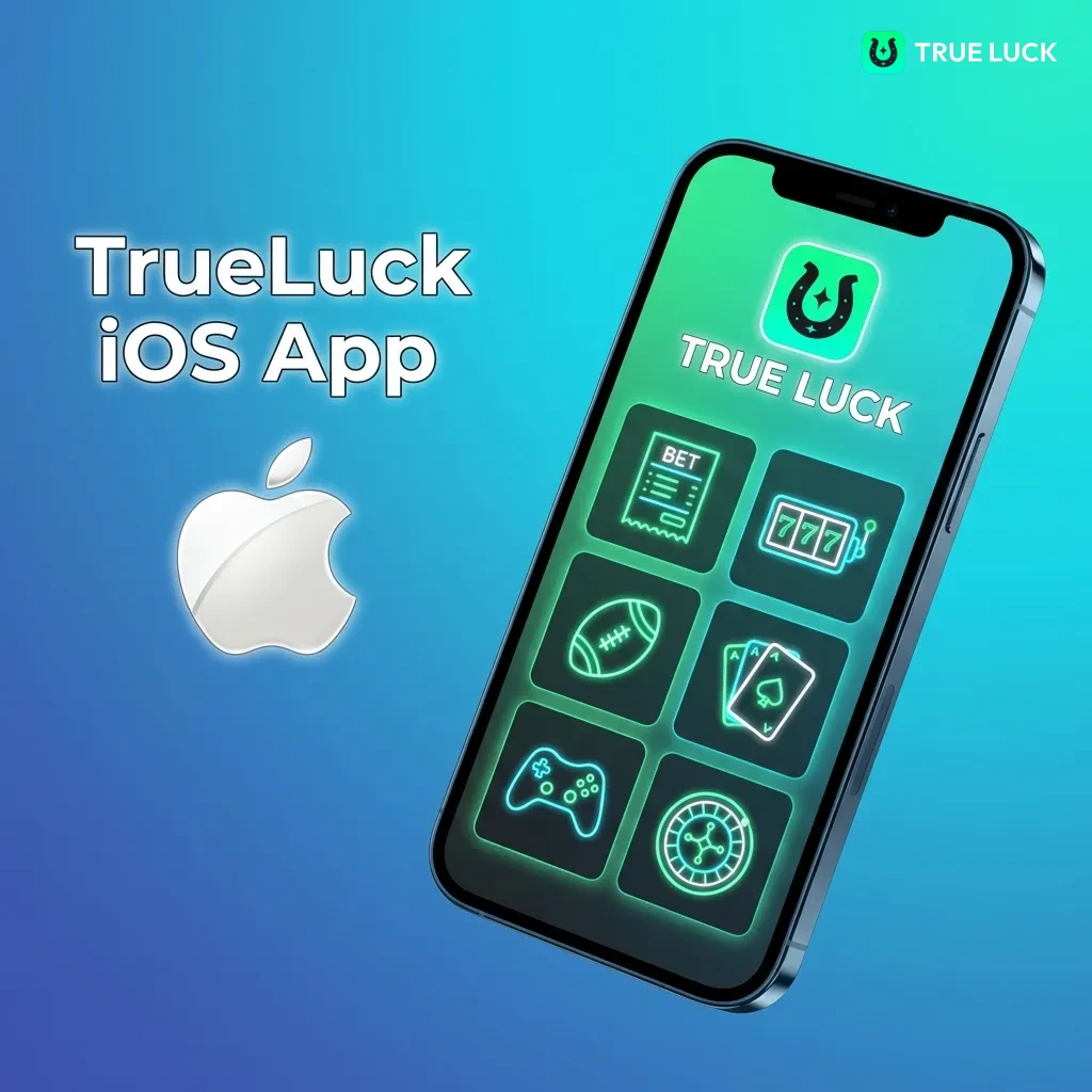 TrueLuck iOS app interface on iPhone showing betting and casino features with smooth navigation on Apple devices