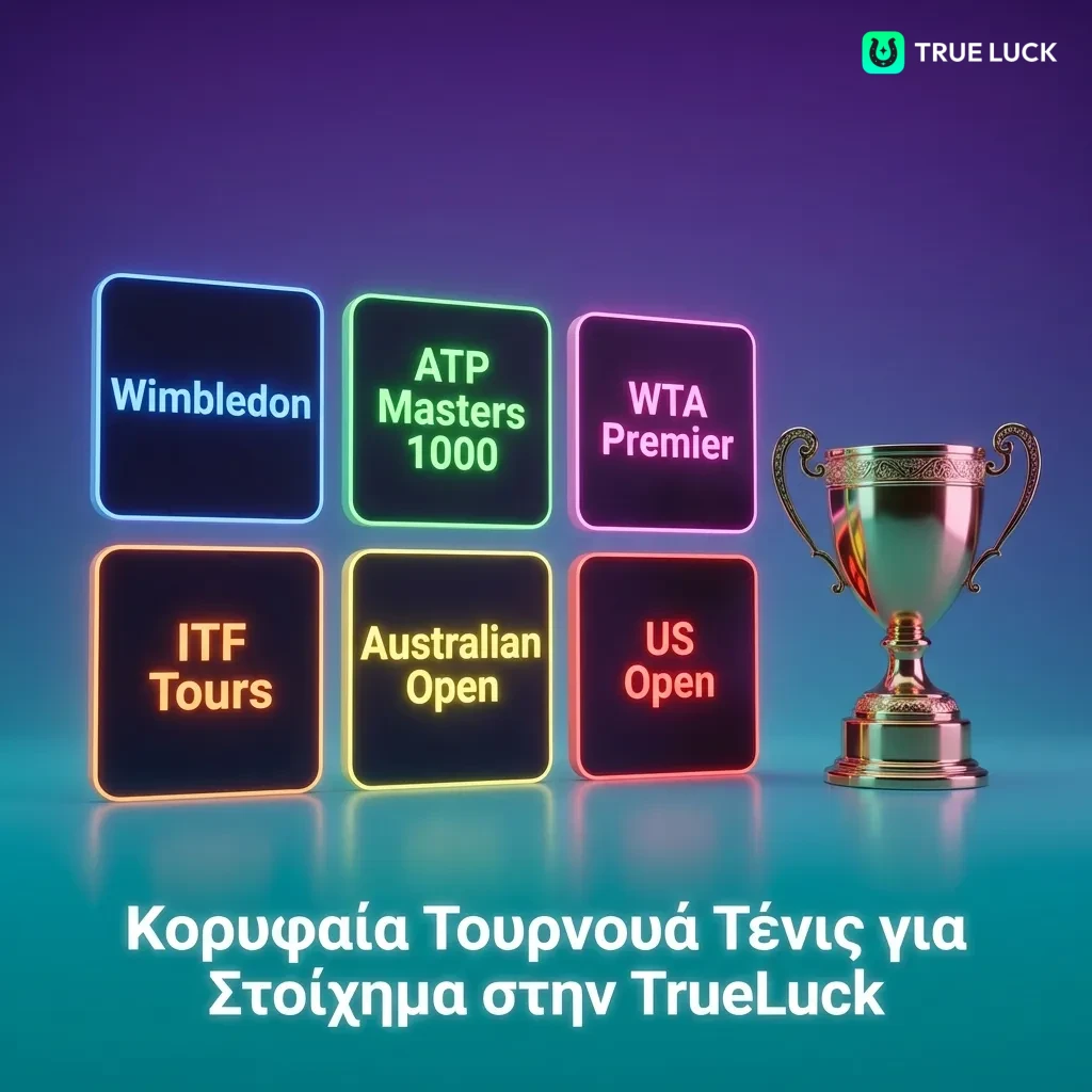 Tennis betting advantages on TrueLuck platform showing live betting, tournament coverage, and statistics features