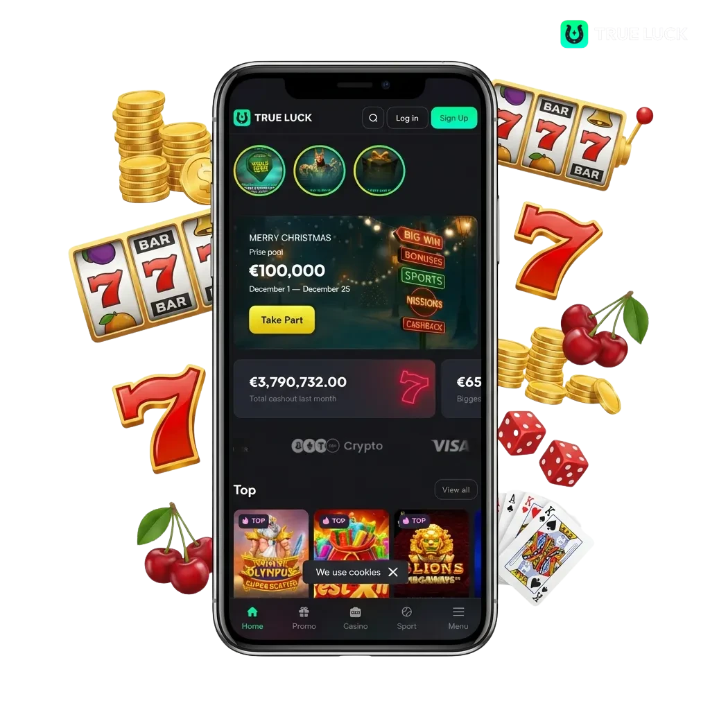 Ποικιλία από 3.500+ κουλοχέρηδες στο TrueLuck με θέματα περιπέτειας και μπόνους καλωσορίσματος.